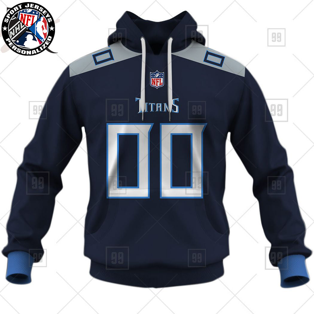 Personalized NFL Tennessee Titans Home Jersey Style Hoodie NH24